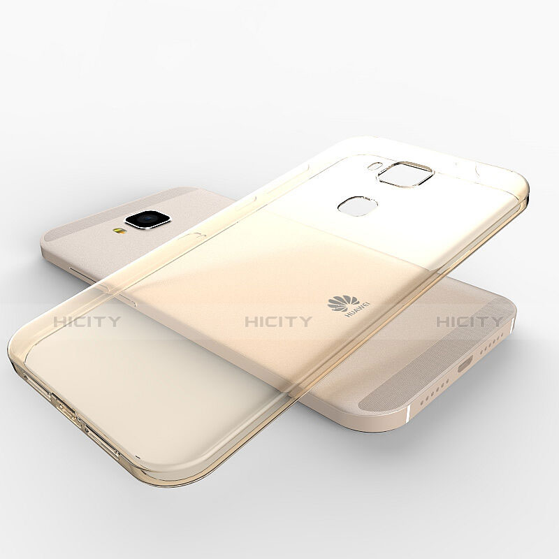 Carcasa Gel Ultrafina Transparente para Huawei G8 Oro