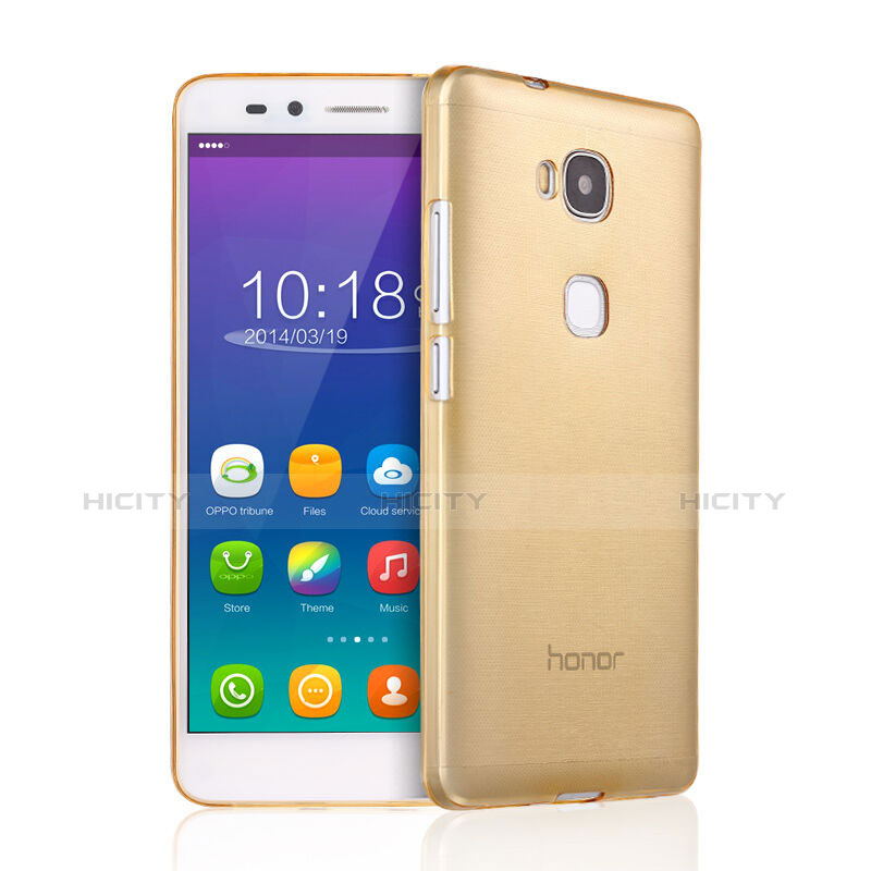 Carcasa Gel Ultrafina Transparente para Huawei GR5 Oro