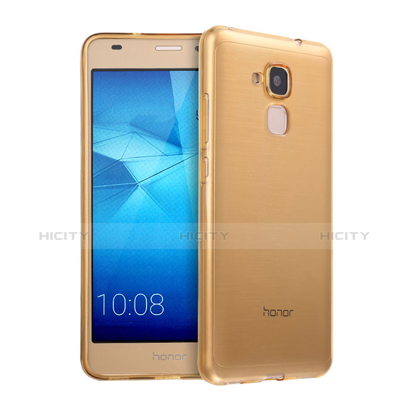 Carcasa Gel Ultrafina Transparente para Huawei Honor 7 Lite Oro