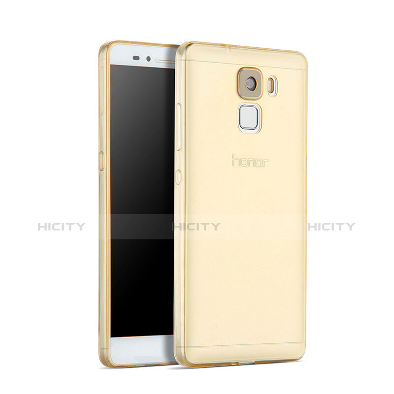Carcasa Gel Ultrafina Transparente para Huawei Honor 7 Oro