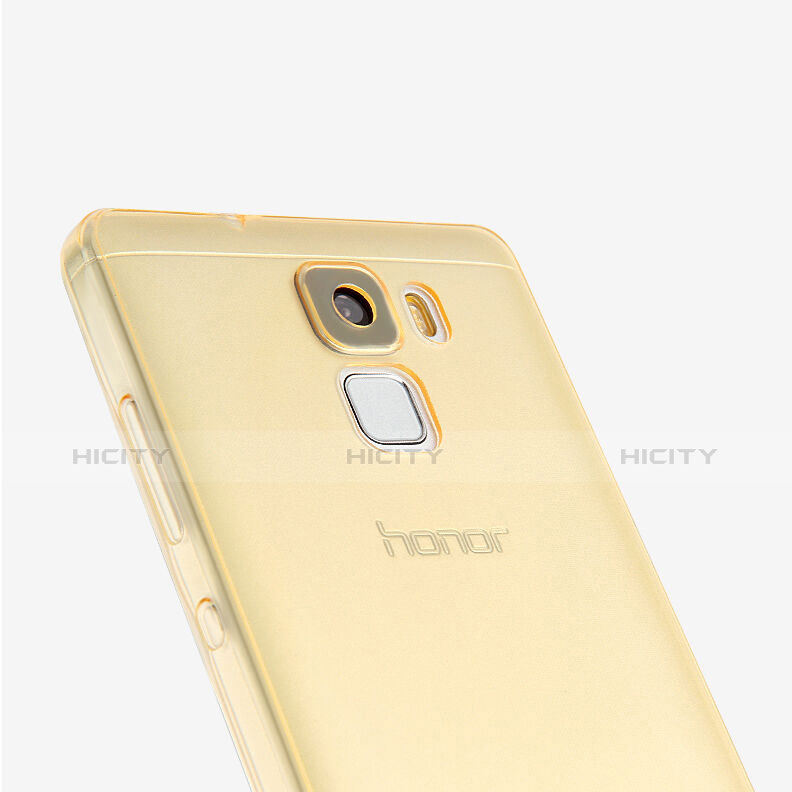 Carcasa Gel Ultrafina Transparente para Huawei Honor 7 Oro