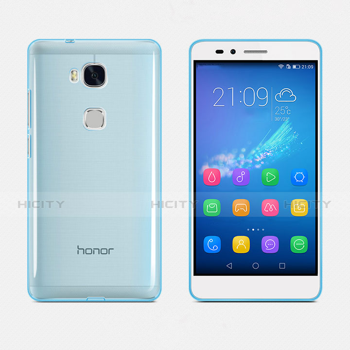 Carcasa Gel Ultrafina Transparente para Huawei Honor X5 Azul