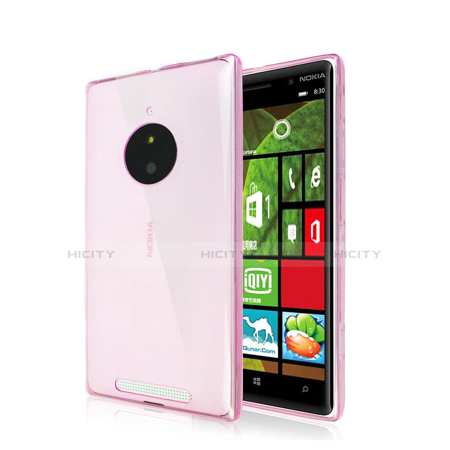 Carcasa Gel Ultrafina Transparente para Nokia Lumia 830 Rosa