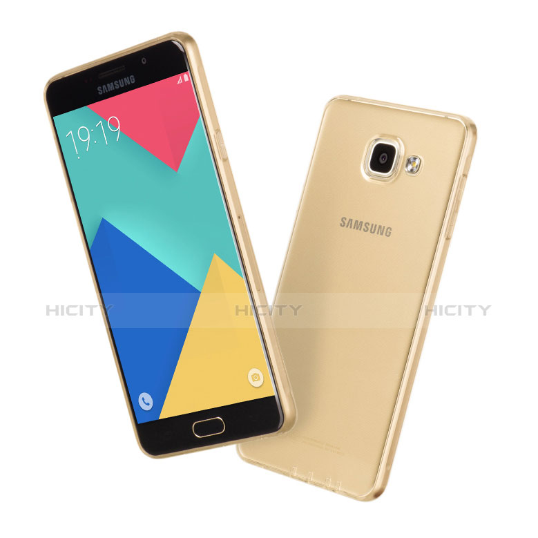 Carcasa Gel Ultrafina Transparente para Samsung Galaxy A5 (2016) SM-A510F Oro