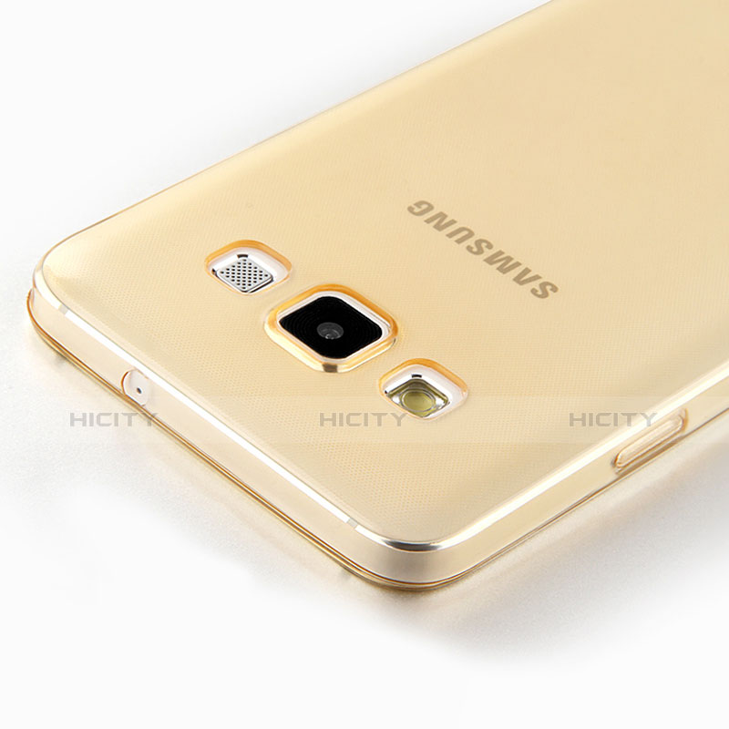 Carcasa Gel Ultrafina Transparente para Samsung Galaxy A7 SM-A700 Oro