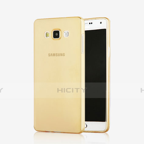 Carcasa Gel Ultrafina Transparente para Samsung Galaxy A7 SM-A700 Oro
