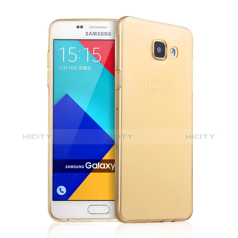 Carcasa Gel Ultrafina Transparente para Samsung Galaxy A9 Pro (2016) SM-A9100 Oro