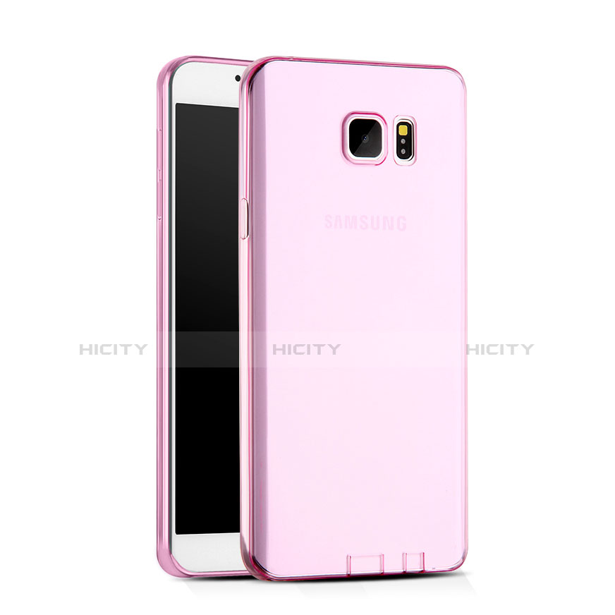 Carcasa Gel Ultrafina Transparente para Samsung Galaxy Note 5 N9200 N920 N920F Rosa