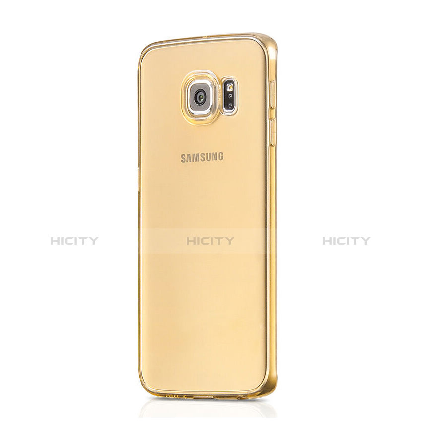 Carcasa Gel Ultrafina Transparente para Samsung Galaxy S6 Edge SM-G925 Oro