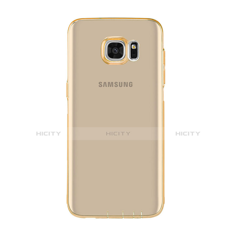 Carcasa Gel Ultrafina Transparente para Samsung Galaxy S7 Edge G935F Oro