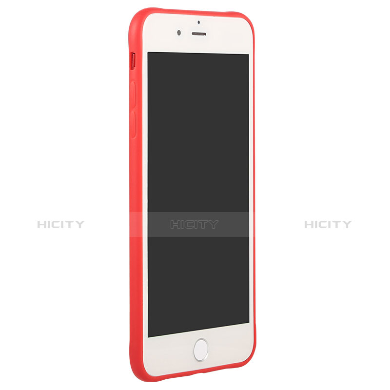 Carcasa Silicona Goma C01 para Apple iPhone 8 Rojo