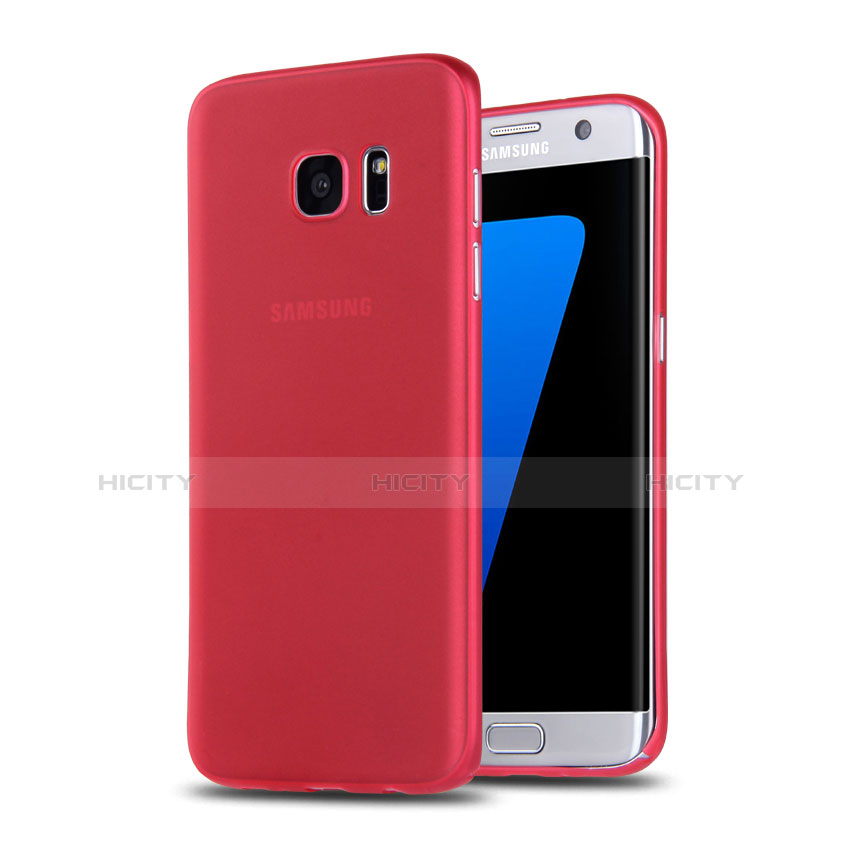 Carcasa Silicona Goma Mate R02 para Samsung Galaxy S7 Edge G935F Rojo