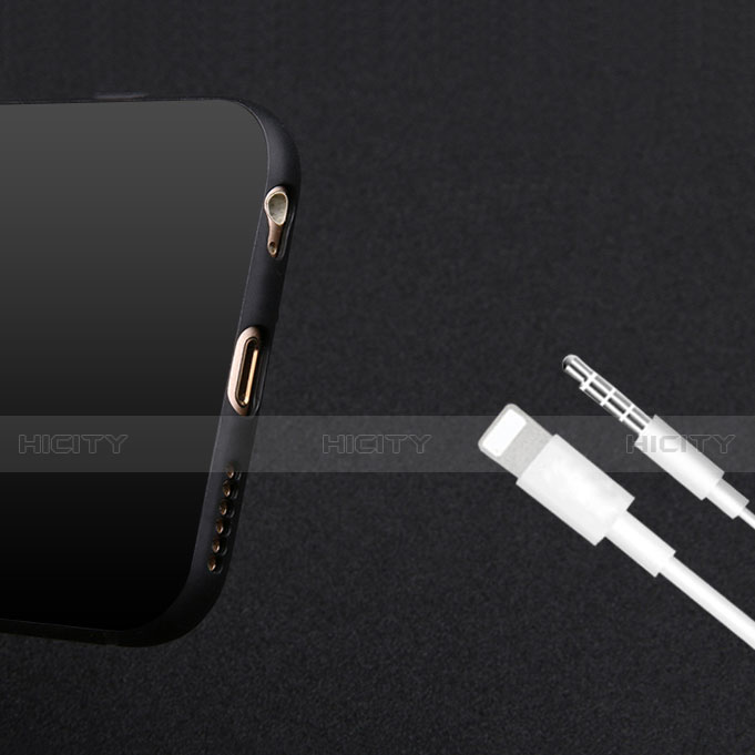 Carcasa Silicona Goma para Apple iPhone 6S Plus Negro