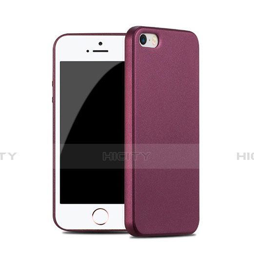 Carcasa Silicona Goma para Apple iPhone SE Rojo