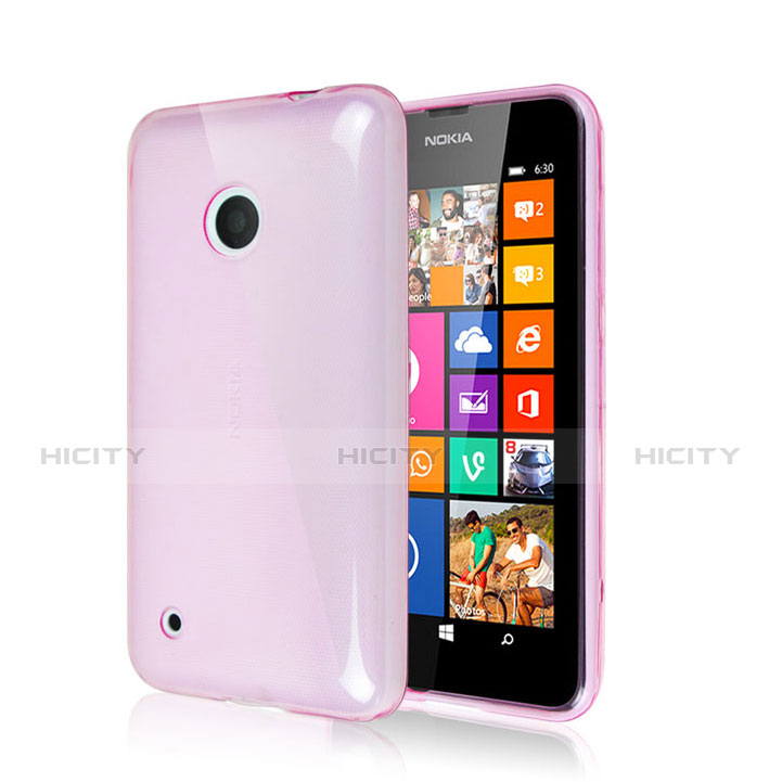 Carcasa Silicona Goma para Nokia Lumia 530 Rosa