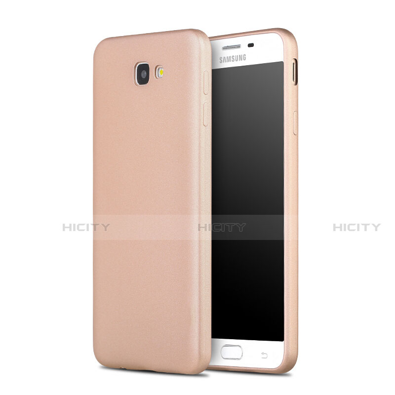 Carcasa Silicona Goma para Samsung Galaxy J7 Prime Oro