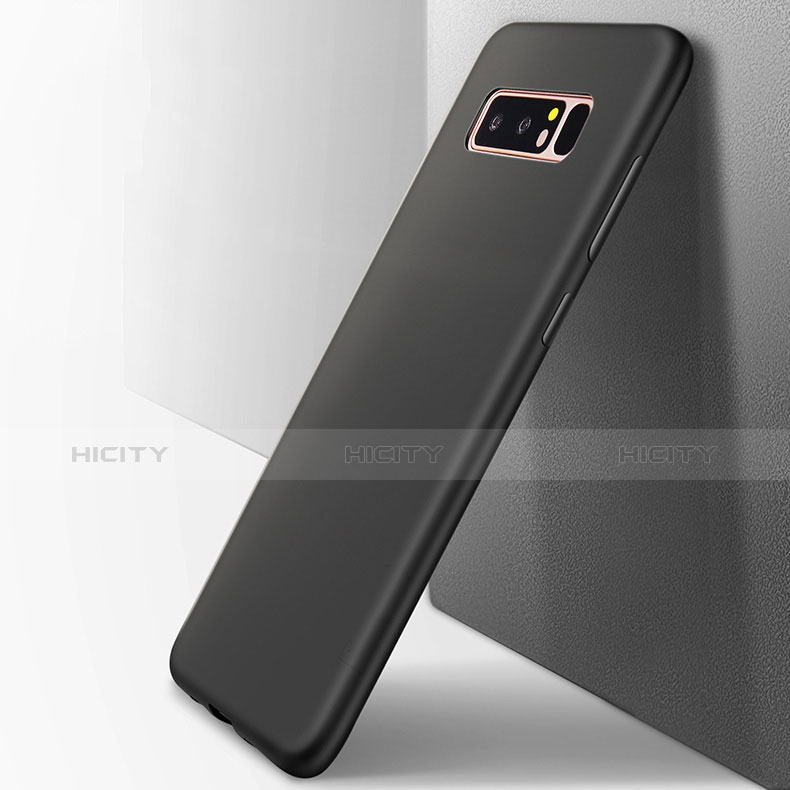 Carcasa Silicona Goma para Samsung Galaxy Note 8 Negro