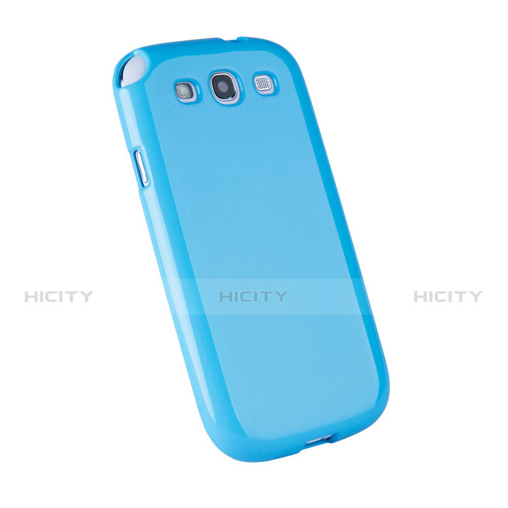 Carcasa Silicona Goma para Samsung Galaxy S3 III LTE 4G Azul