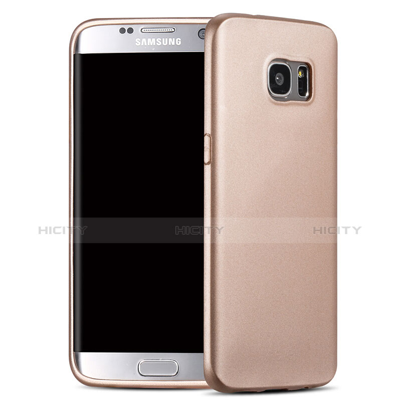 Carcasa Silicona Goma para Samsung Galaxy S7 Edge G935F Oro
