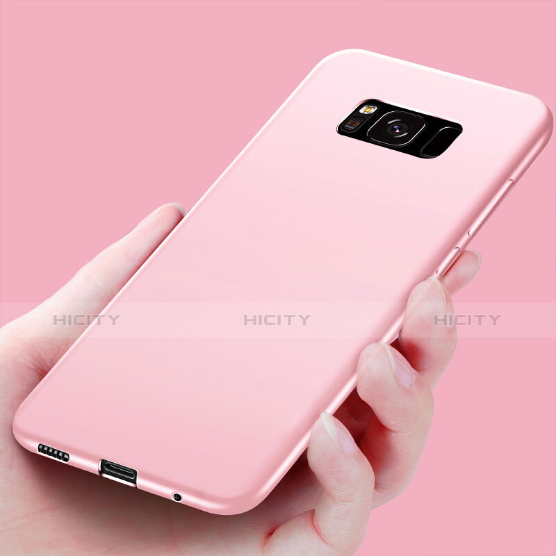 Carcasa Silicona Goma para Samsung Galaxy S8 Oro Rosa