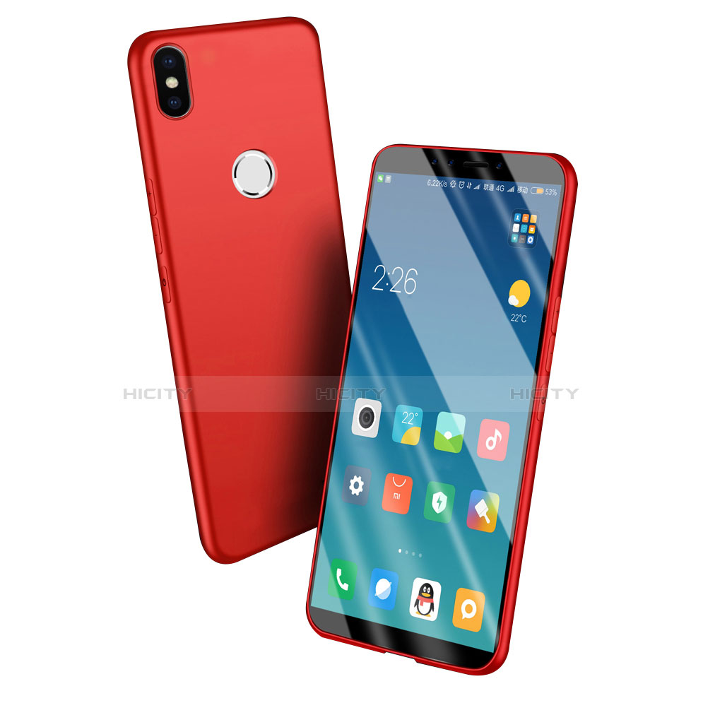 Carcasa Silicona Goma para Xiaomi Mi A2 Rojo
