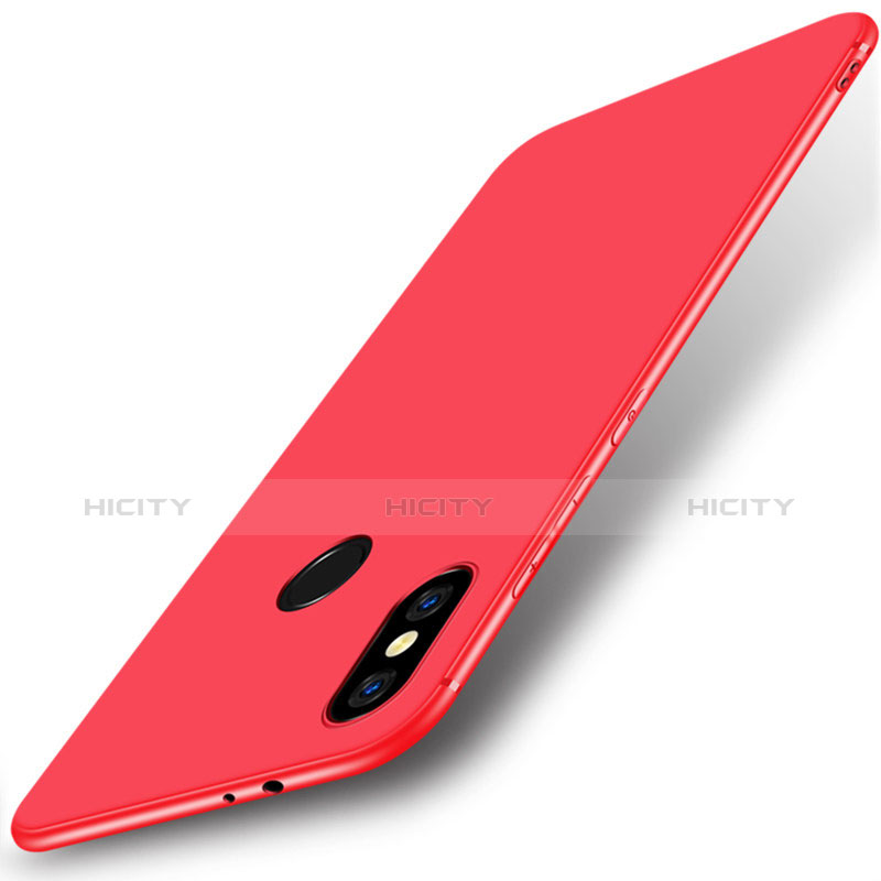 Carcasa Silicona Goma para Xiaomi Mi A2 Rojo