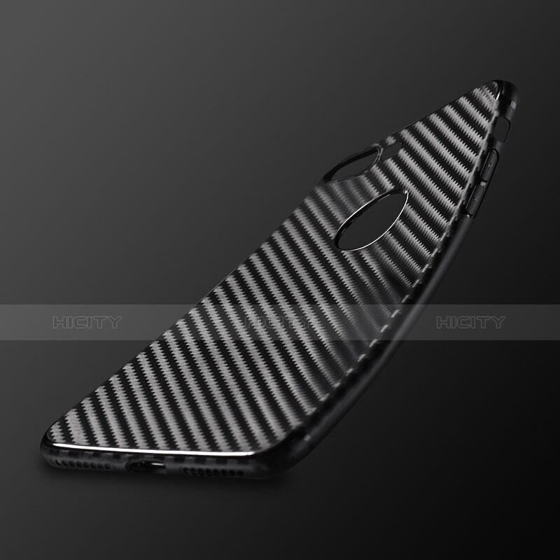 Carcasa Silicona Goma Twill para Apple iPhone 7 Plus Negro