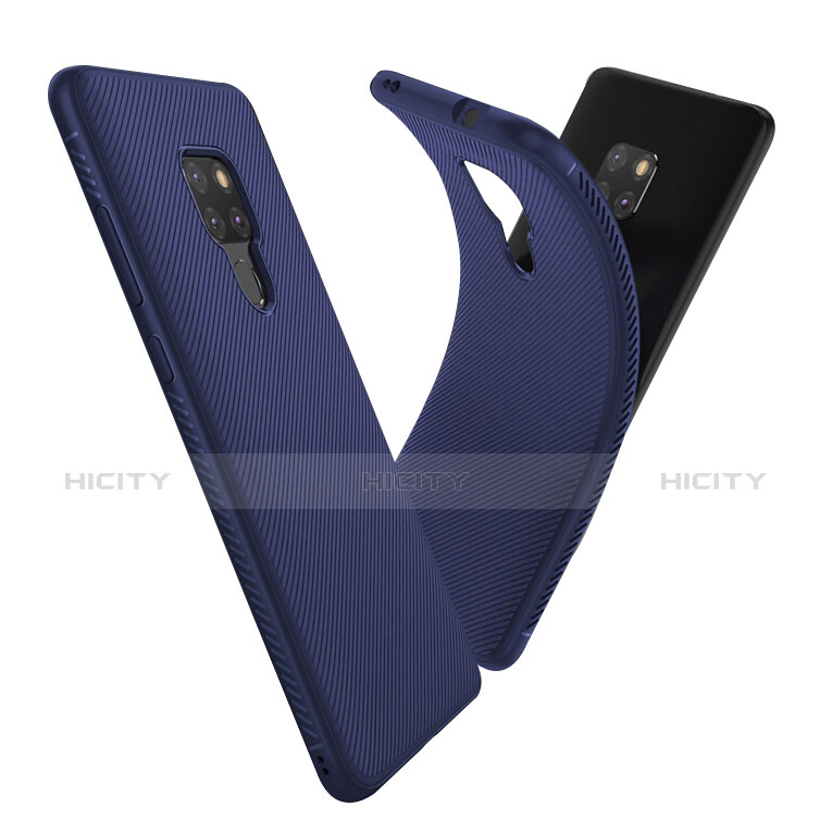 Carcasa Silicona Goma Twill para Huawei Mate 20 Azul