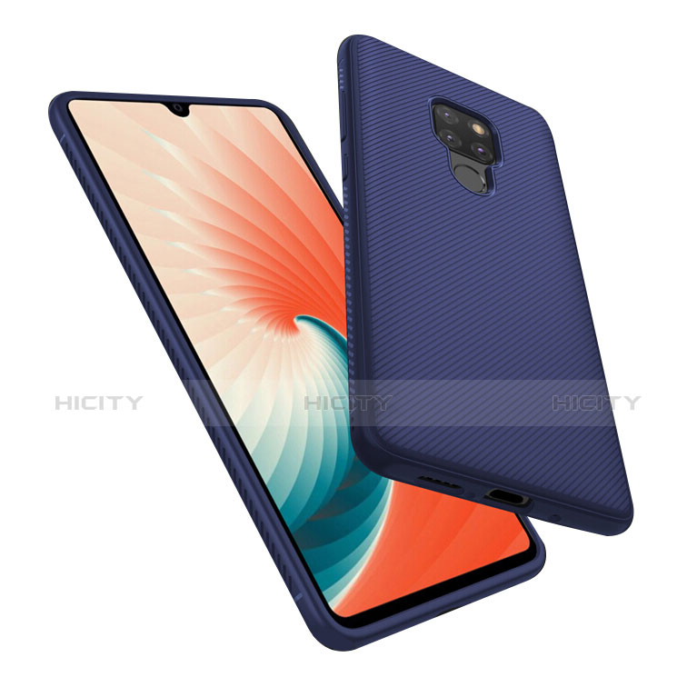 Carcasa Silicona Goma Twill para Huawei Mate 20 Azul