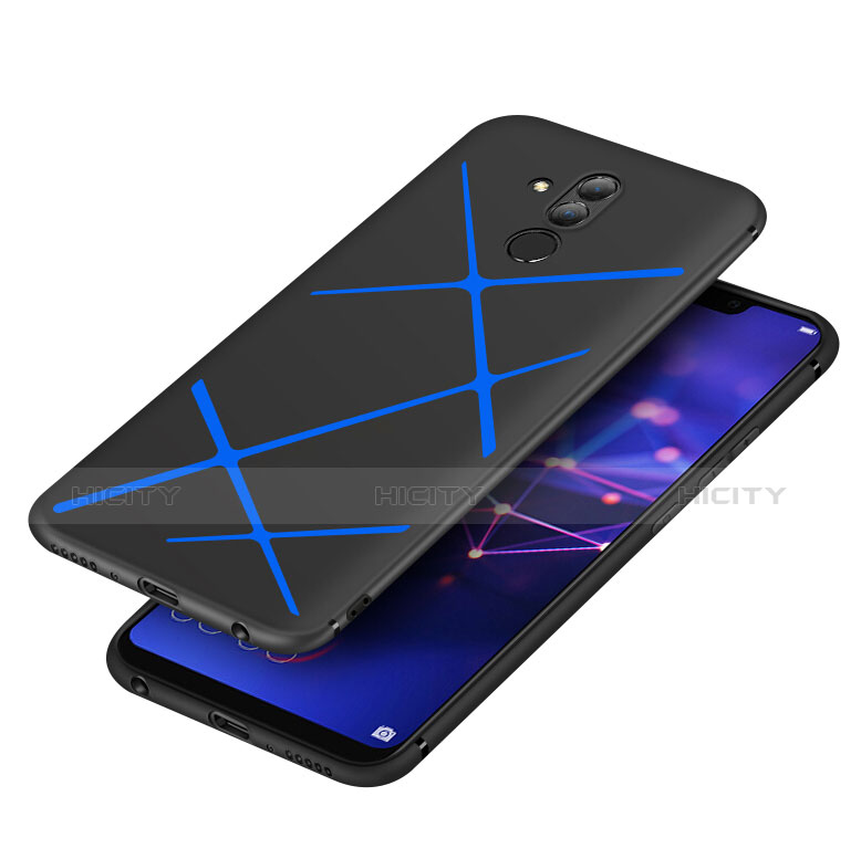 Carcasa Silicona Goma Twill para Huawei Mate 20 Lite Azul