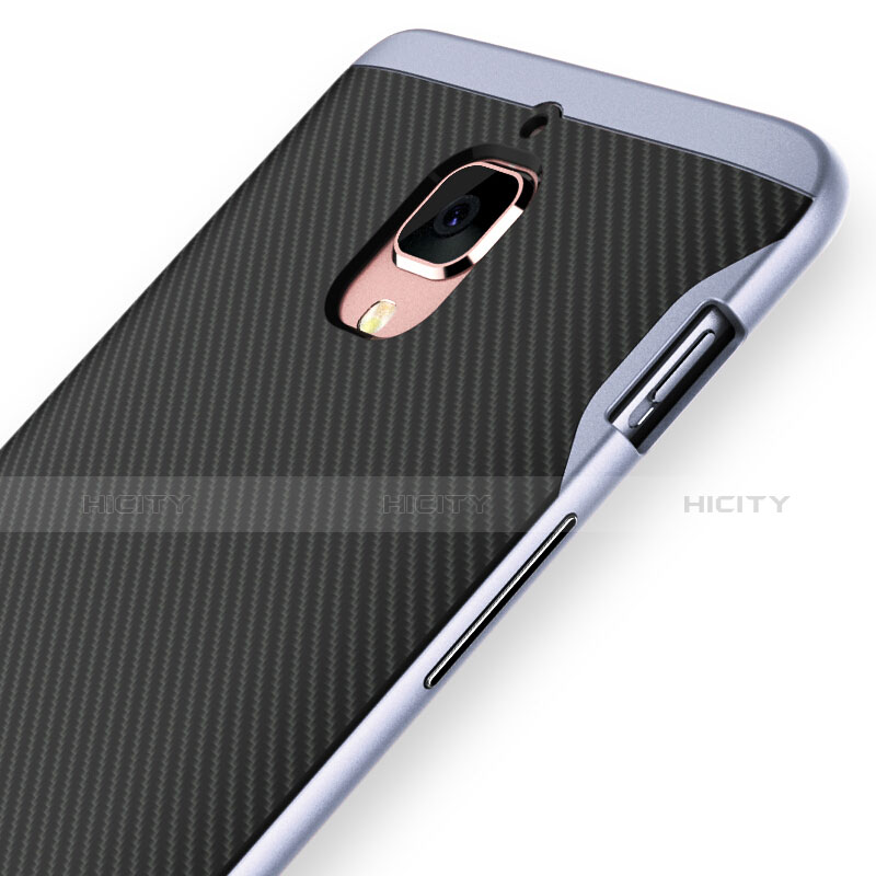 Carcasa Silicona Goma Twill para OnePlus 3 Azul