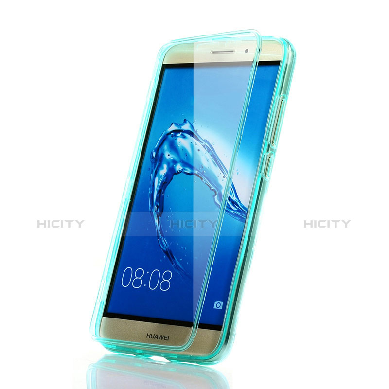 Carcasa Silicona Transparente Cubre Entero para Huawei Nova Plus Azul Cielo