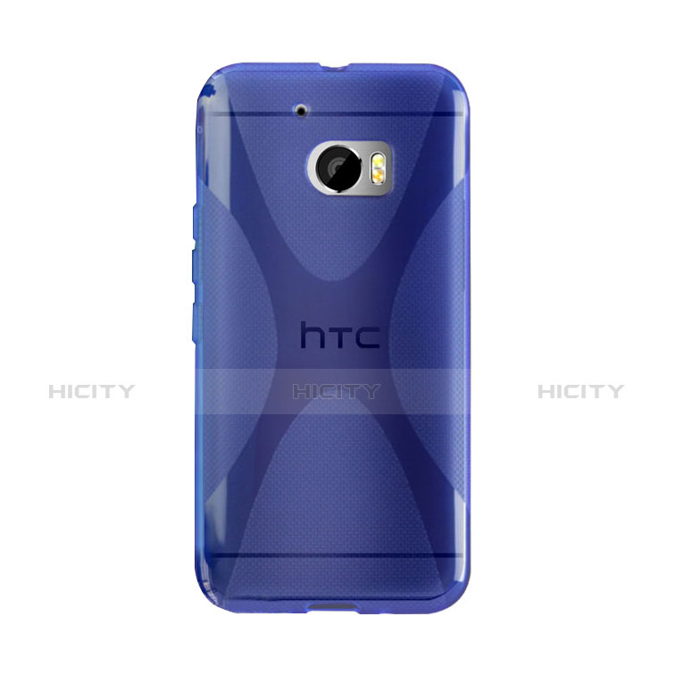Carcasa Silicona Transparente X-Line para HTC 10 One M10 Azul