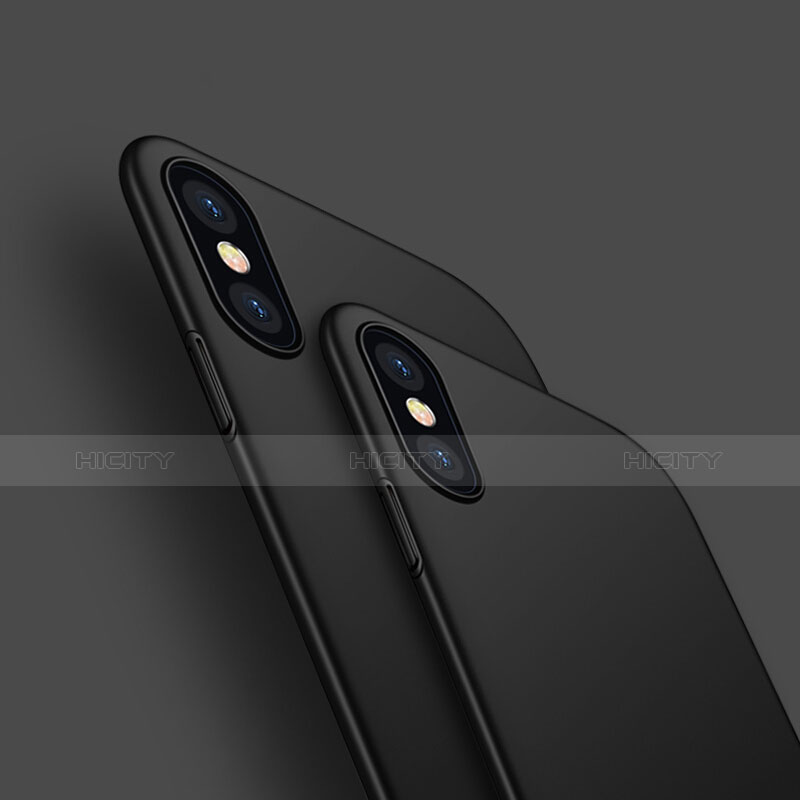 Carcasa Silicona Ultrafina Goma M01 para Apple iPhone X Negro