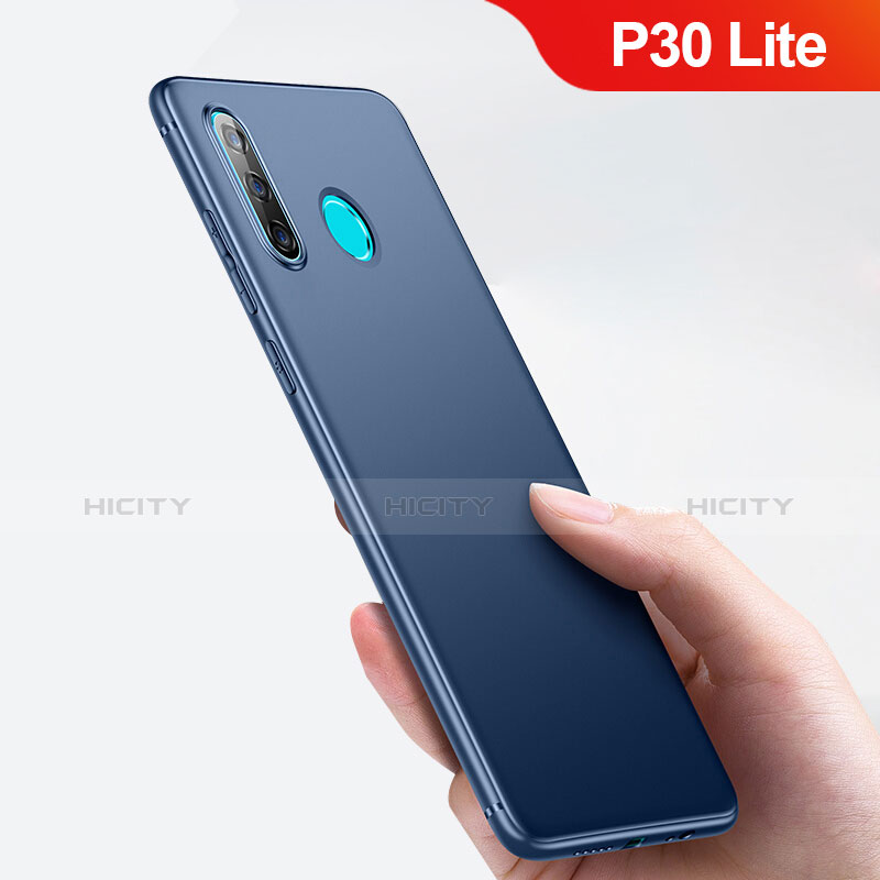 Carcasa Silicona Ultrafina Goma para Huawei P30 Lite Azul