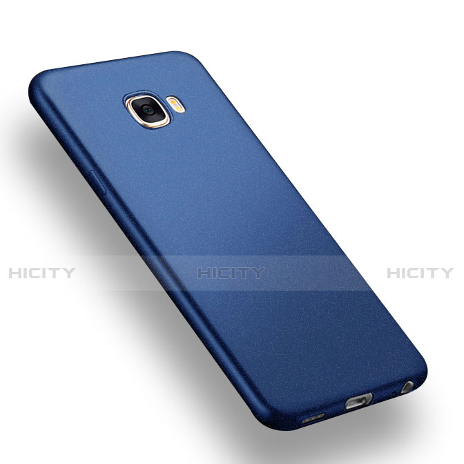 Carcasa Silicona Ultrafina Goma para Samsung Galaxy C7 Pro C7010 Azul