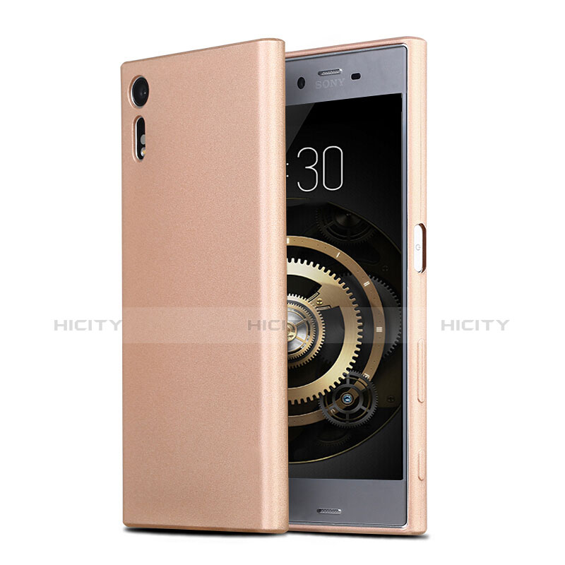 Carcasa Silicona Ultrafina Goma para Sony Xperia XZ Oro