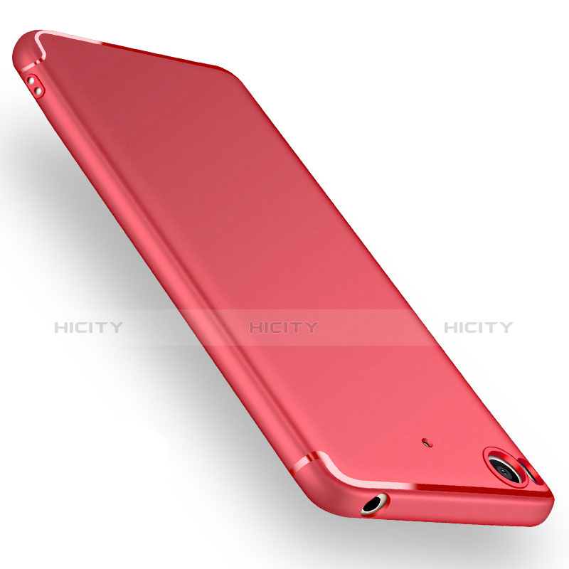 Carcasa Silicona Ultrafina Goma para Xiaomi Mi 5S Rojo