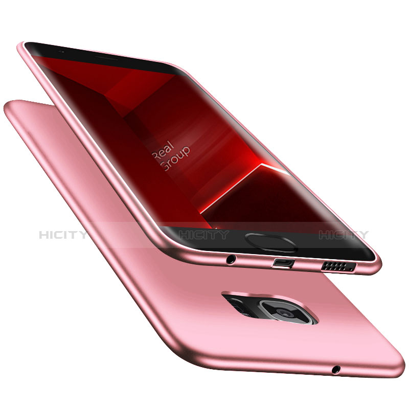 Carcasa Silicona Ultrafina Goma R06 para Samsung Galaxy S7 Edge G935F Rosa