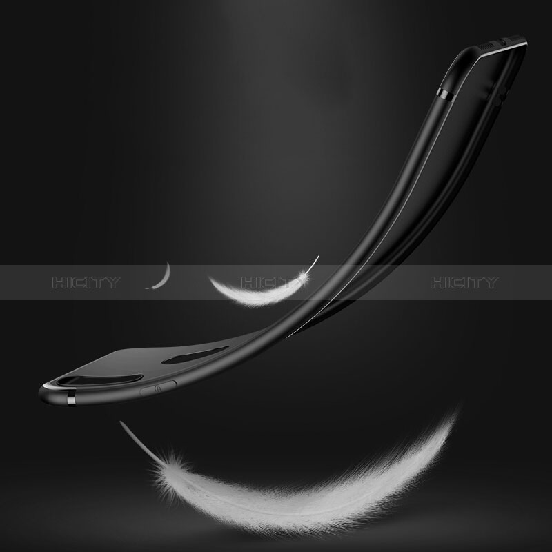 Carcasa Silicona Ultrafina Goma S02 para Apple iPhone Xs Max Negro