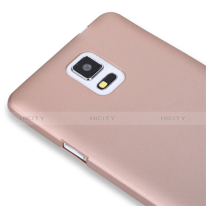 Carcasa Silicona Ultrafina Goma S02 para Samsung Galaxy Note 4 SM-N910F Oro Rosa