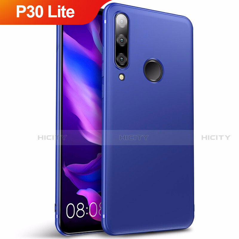 Carcasa Silicona Ultrafina Goma S03 para Huawei P30 Lite XL Azul