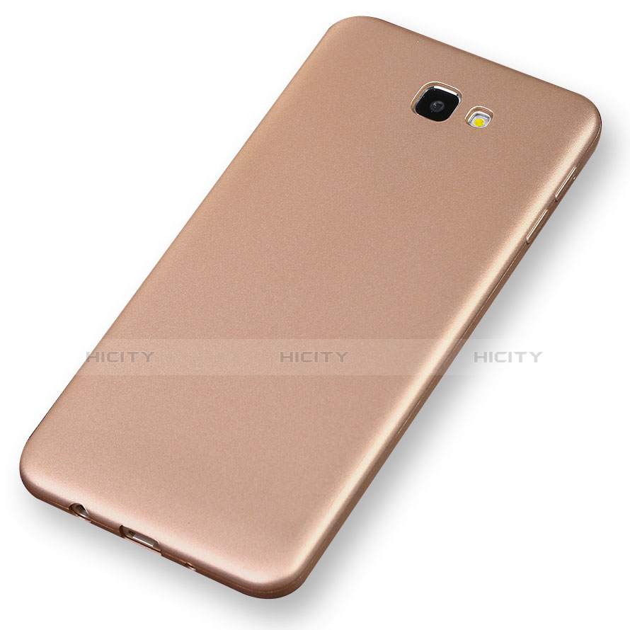 Carcasa Silicona Ultrafina Goma S03 para Samsung Galaxy On7 (2016) G6100 Oro