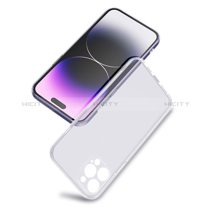 Carcasa Silicona Ultrafina Transparente C01 para Apple iPhone 14 Pro Claro