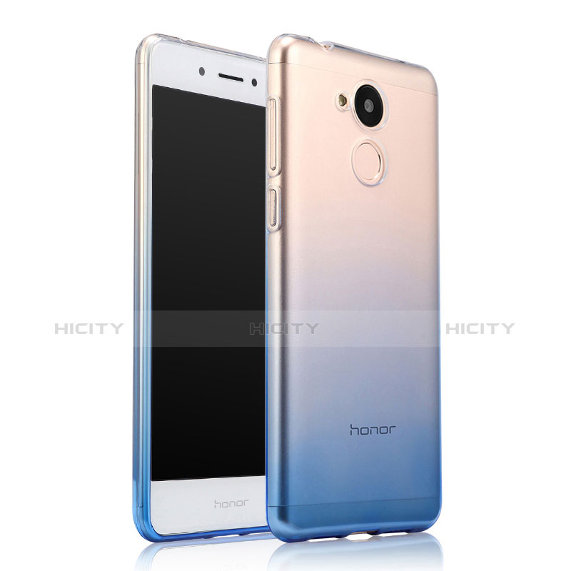 Carcasa Silicona Ultrafina Transparente Gradiente para Huawei Honor 6A Azul