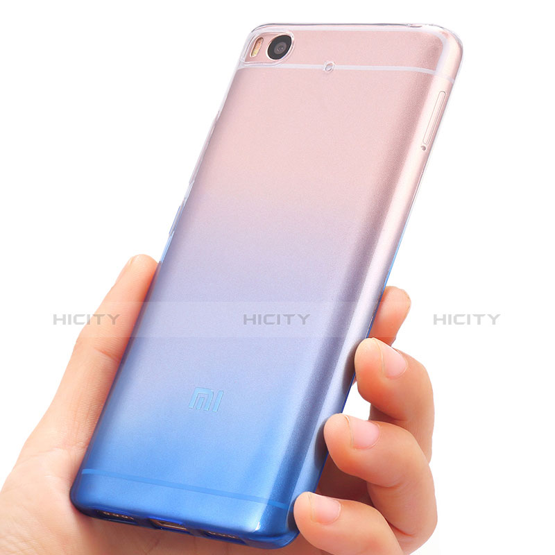 Carcasa Silicona Ultrafina Transparente Gradiente para Xiaomi Mi 5S Azul