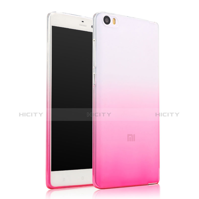 Carcasa Silicona Ultrafina Transparente Gradiente para Xiaomi Mi Note Rosa