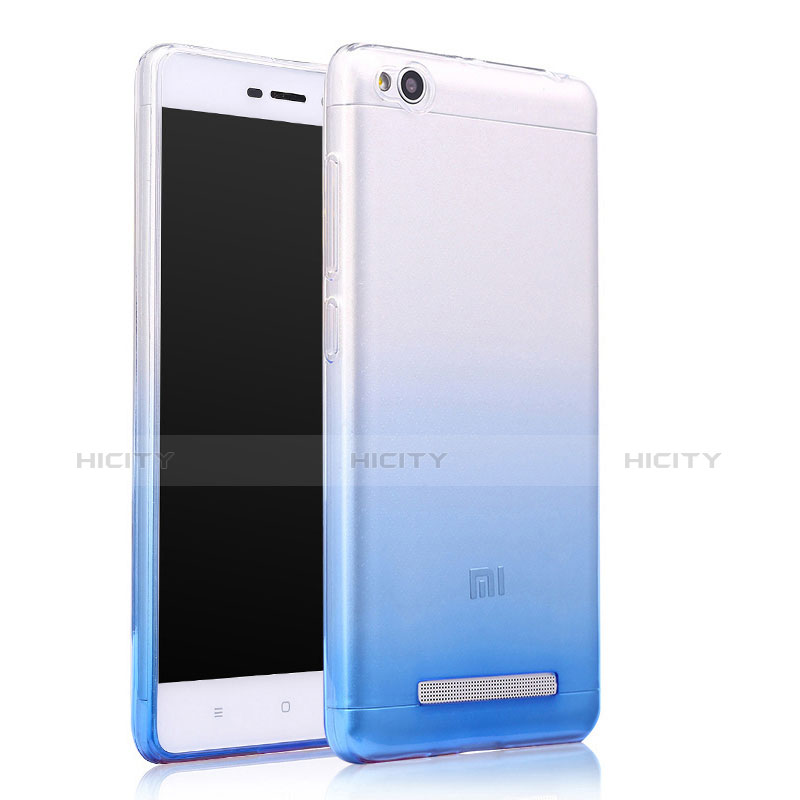 Carcasa Silicona Ultrafina Transparente Gradiente para Xiaomi Redmi 4A Azul