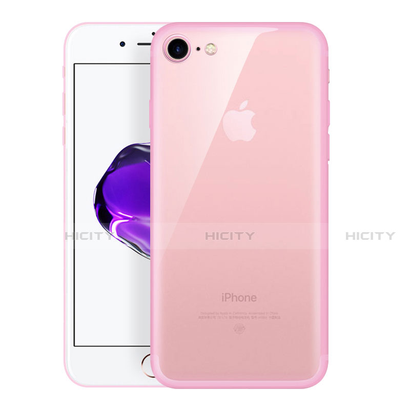 Carcasa Silicona Ultrafina Transparente H01 para Apple iPhone SE (2020) Rosa