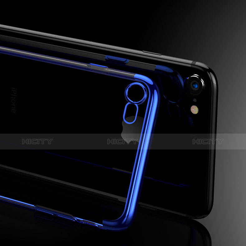 Carcasa Silicona Ultrafina Transparente H02 para Apple iPhone 6S Plus Azul